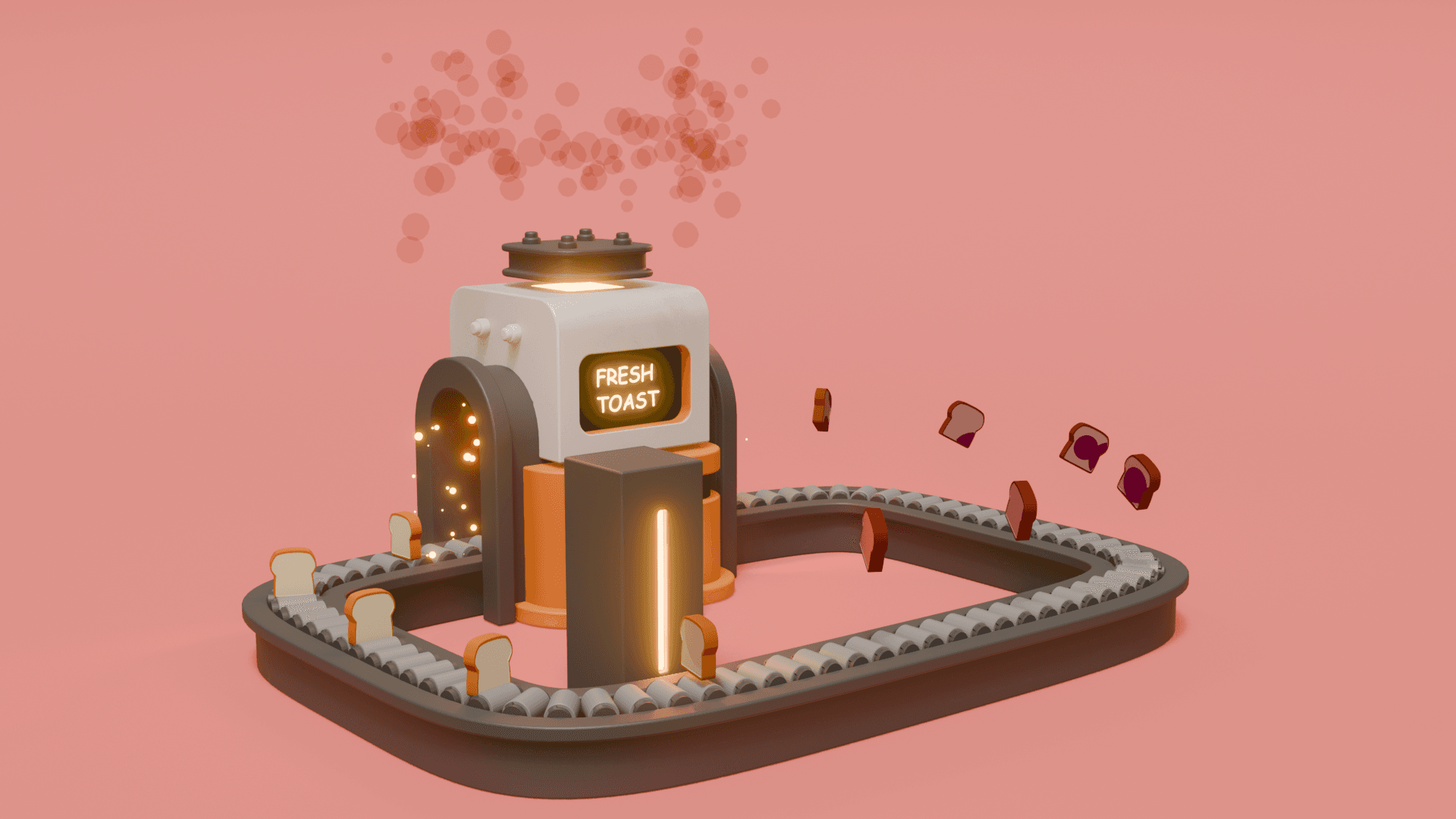Toast Factory 3D Model