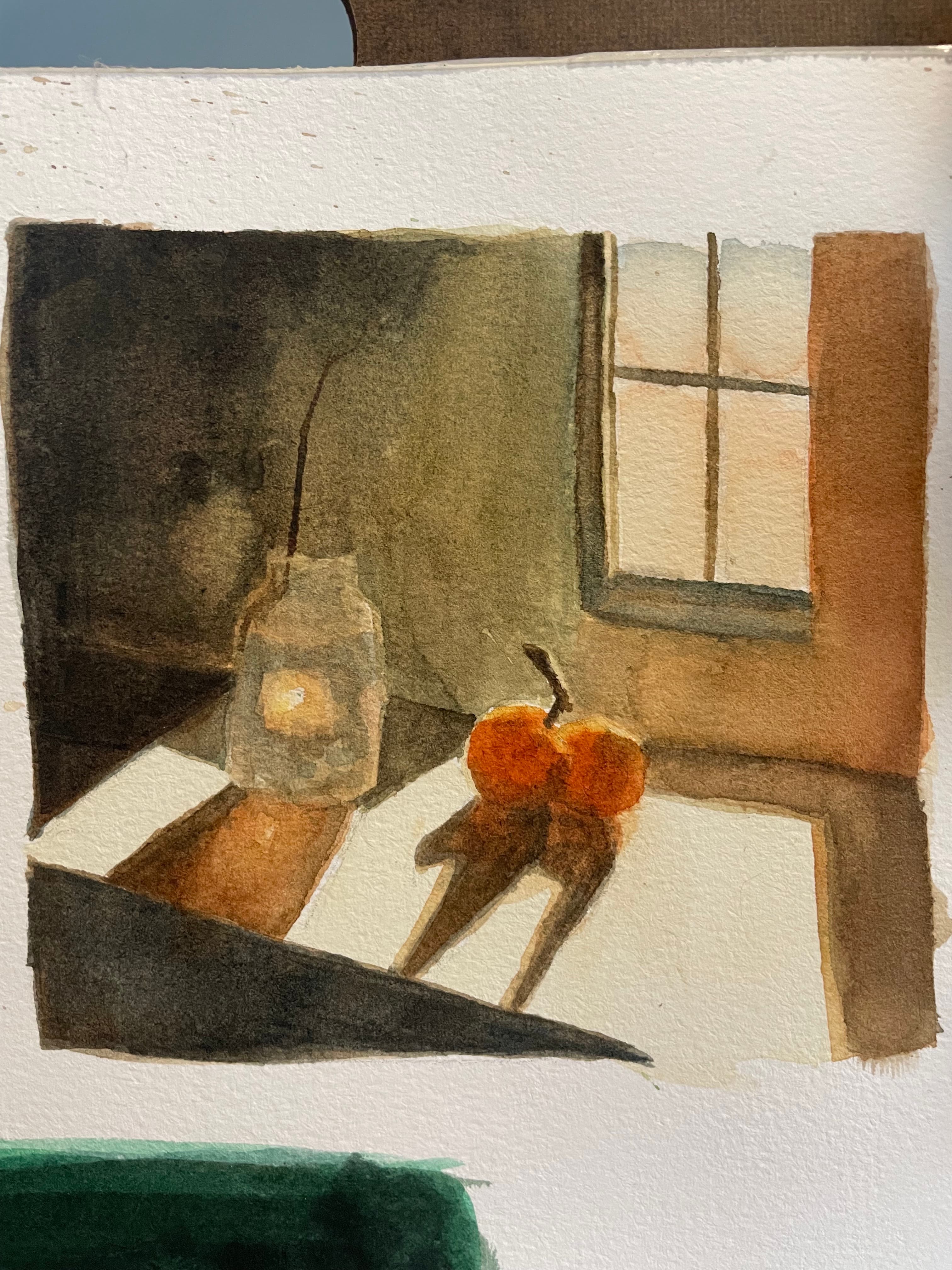 Backlit Window & Oranges