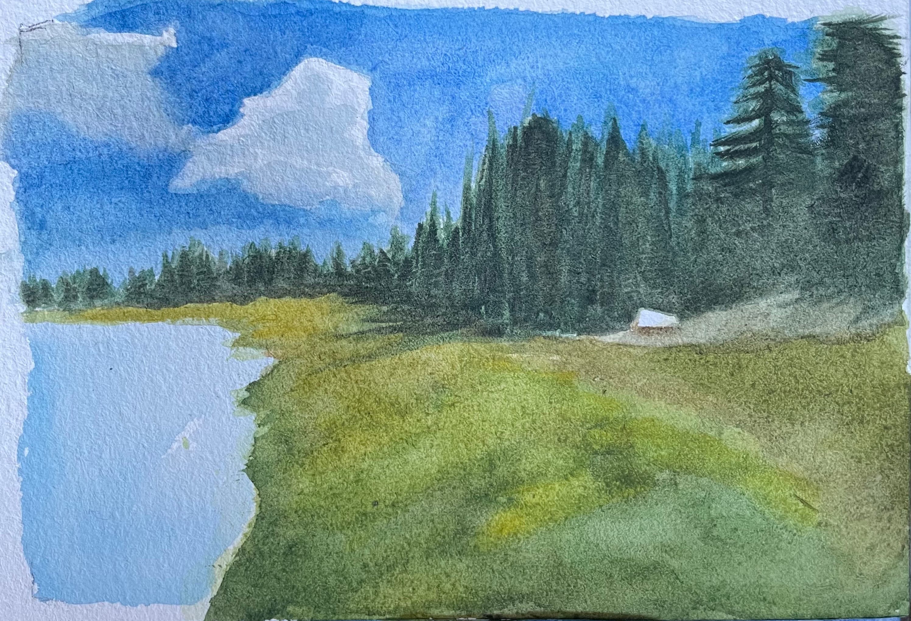 Emerald Lake at Lassen Volcanic Park