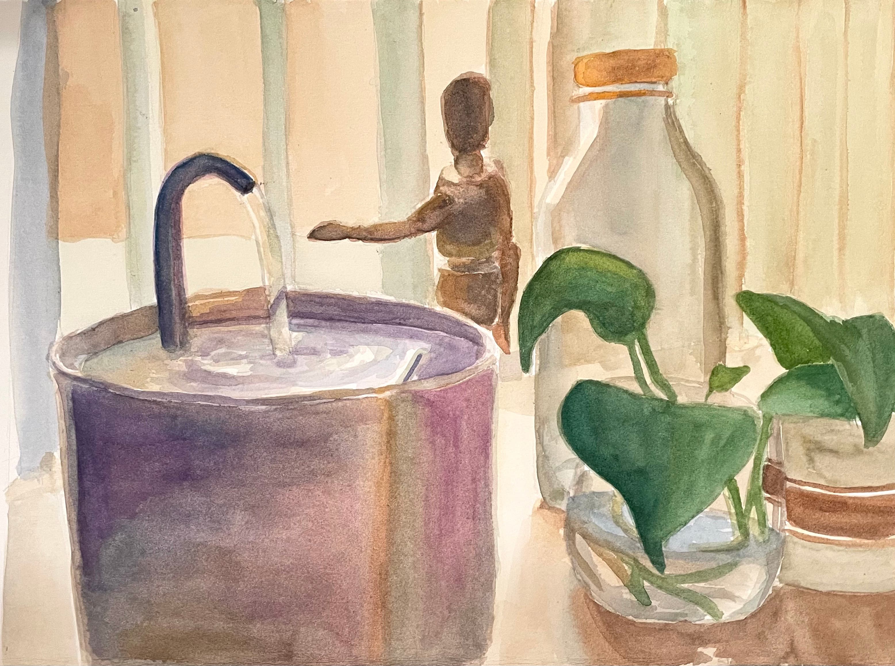 Still life of 5 personal objects