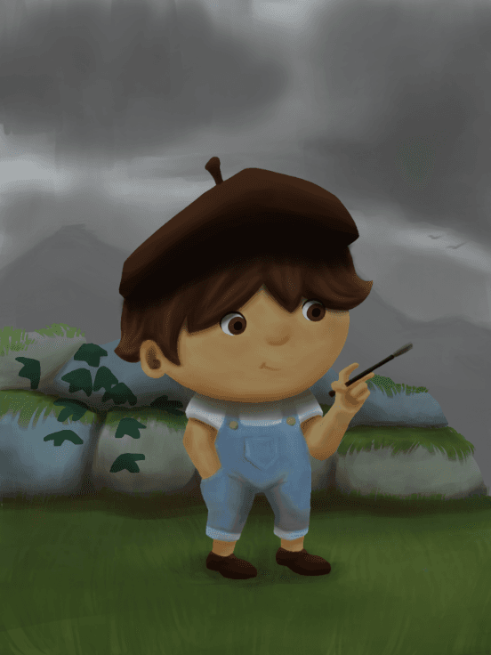 Plein Air Cloudy in digital