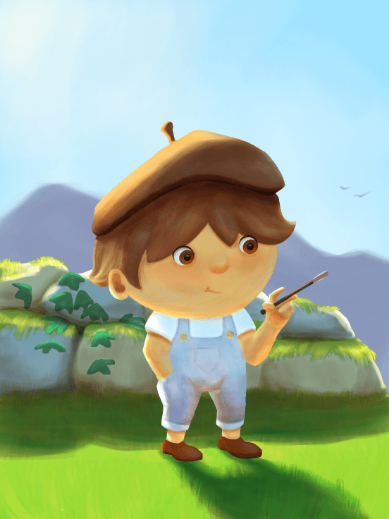 Plein Air Sunny Day in digital