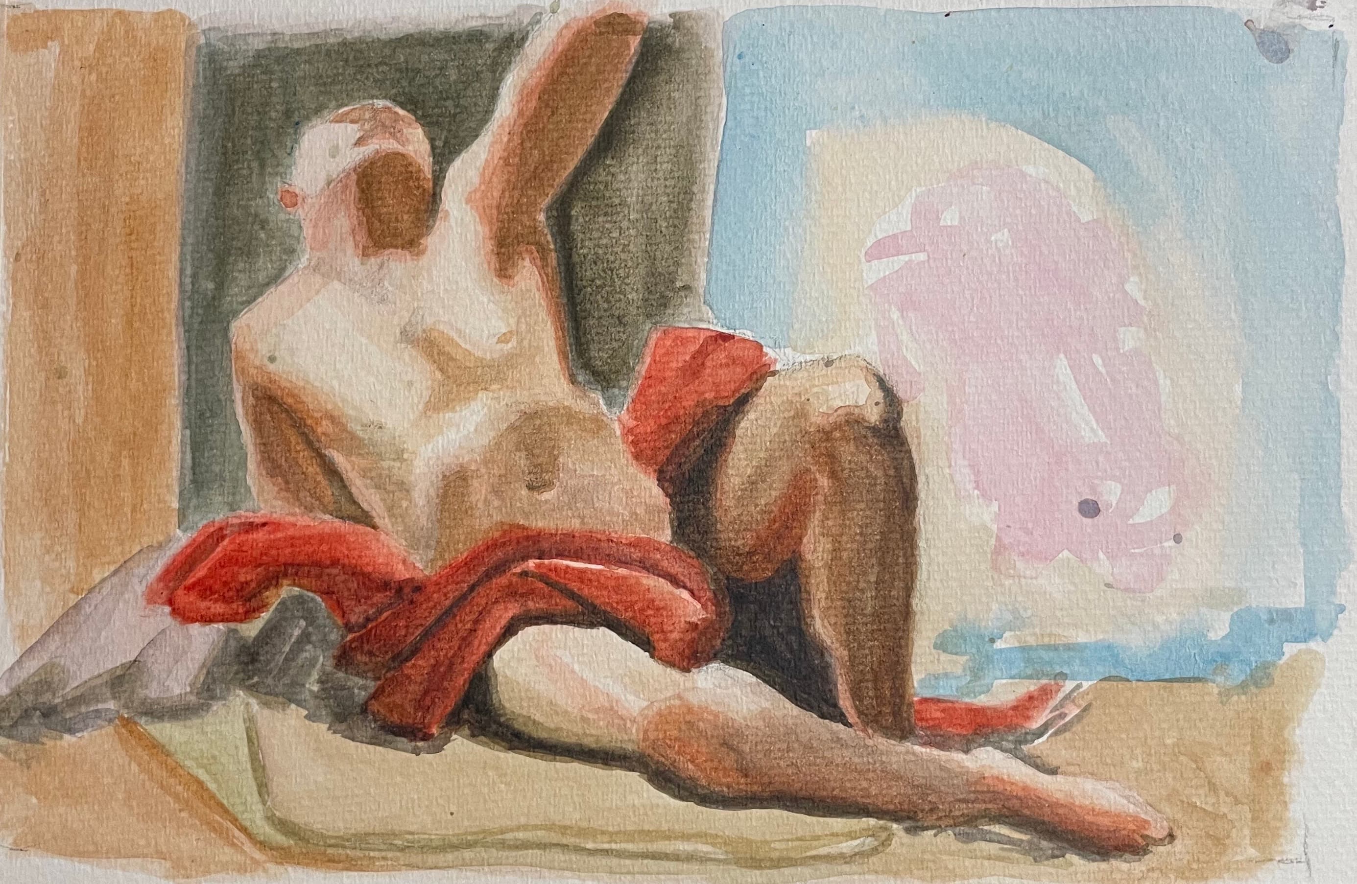 Study of Sargeant watercolor